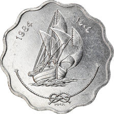Coin, MALDIVE ISLANDS, 10 Laari, 1984, MS(60-62), Aluminum, KM:70