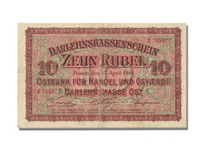 Banknote, Germany, 10 Rubel, 1916, 1916-04-17, AU(55-58)