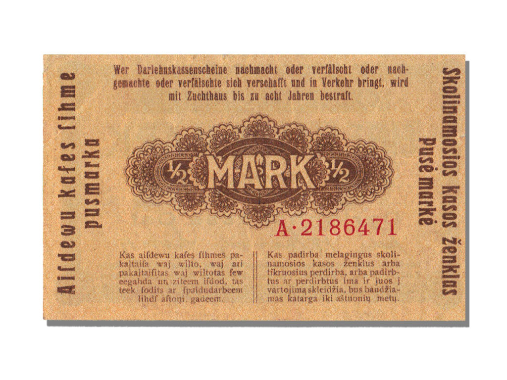 Germany, 1/2 Mark, 1918, 1918-04-04, UNC(65-70)
