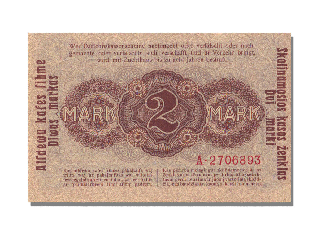 Germany, 2 Mark, 1918, KM #R129, 1918-04-04, UNC(65-70), 2706893