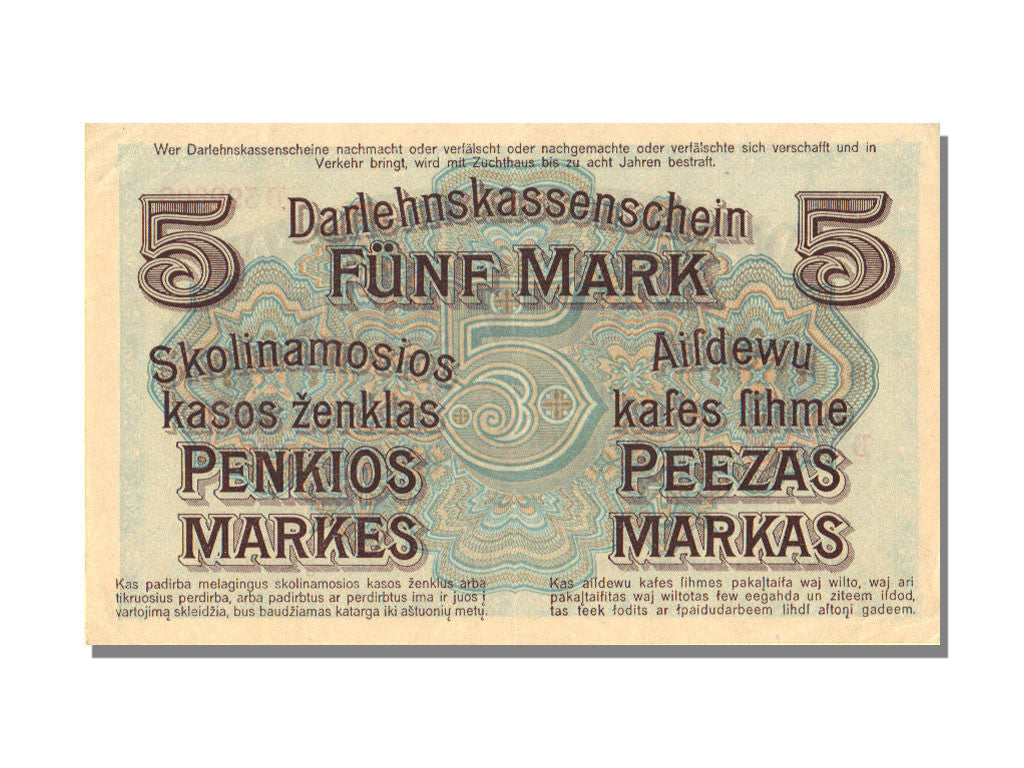 Germany, 5 Mark, 1918, KM #R130, 1918-04-04, AU(55-58), D 399808
