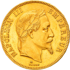 Moeda, França, Napoleon III, 100 Francs, 1869, Paris, AU(50-53), Dourado