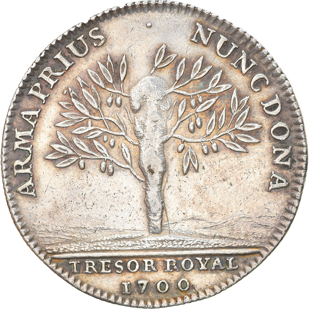 Frankreich, Token, Louis XIV, Trésor Royal, 1700, VZ, Silber, Feuardent:712
