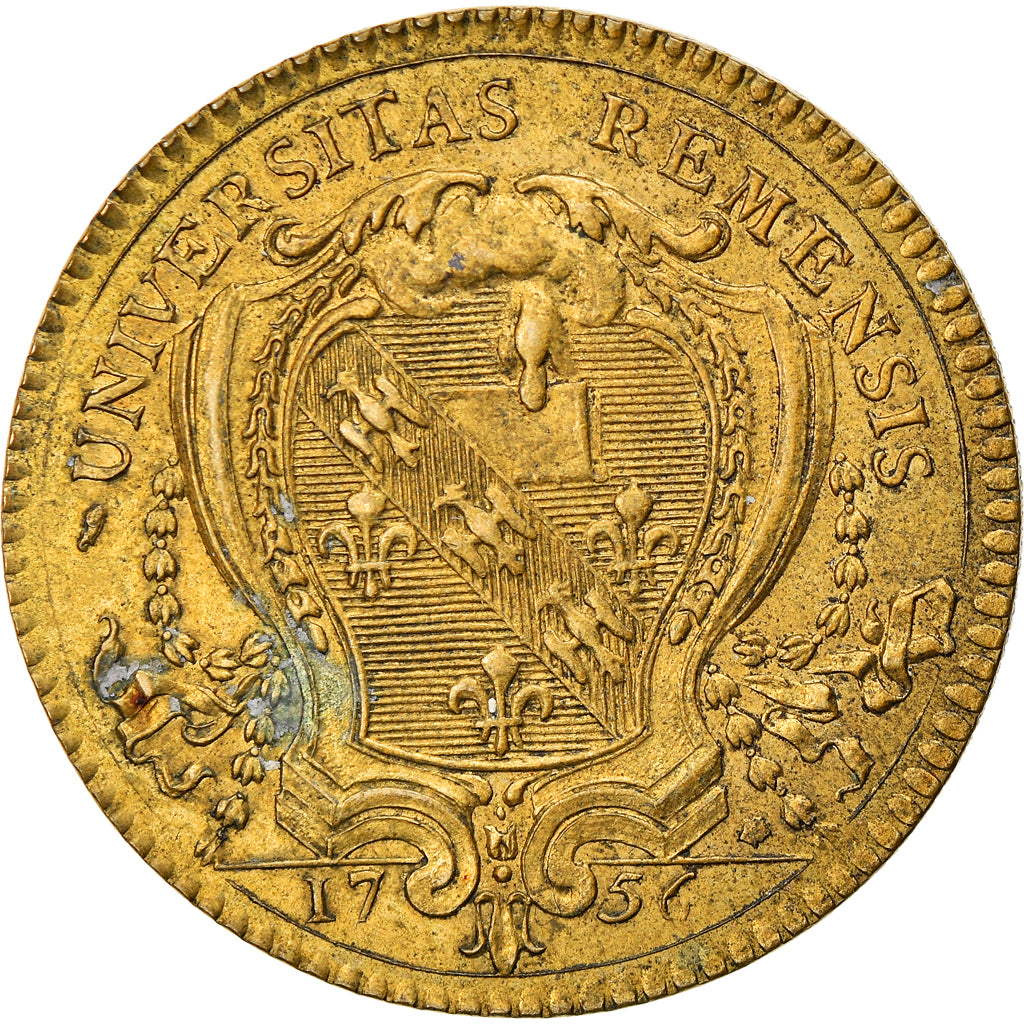 France, Token, Université de Reims, Restrike, EF(40-45), Copper