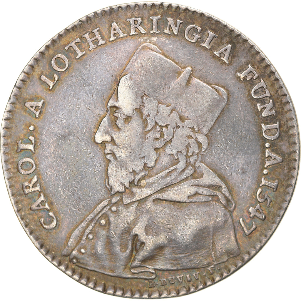 France, Jeton, Champagne Ardennes, Université de Reims, 1756, Duvivier, TB+