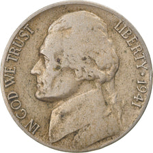 Munten, Verenigde Staten, Jefferson Nickel, 5 Cents, 1941, U.S. Mint