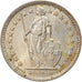 Moeda, Suíça, 1/2 Franc, 1959, Bern, AU(55-58), Prata, KM:23