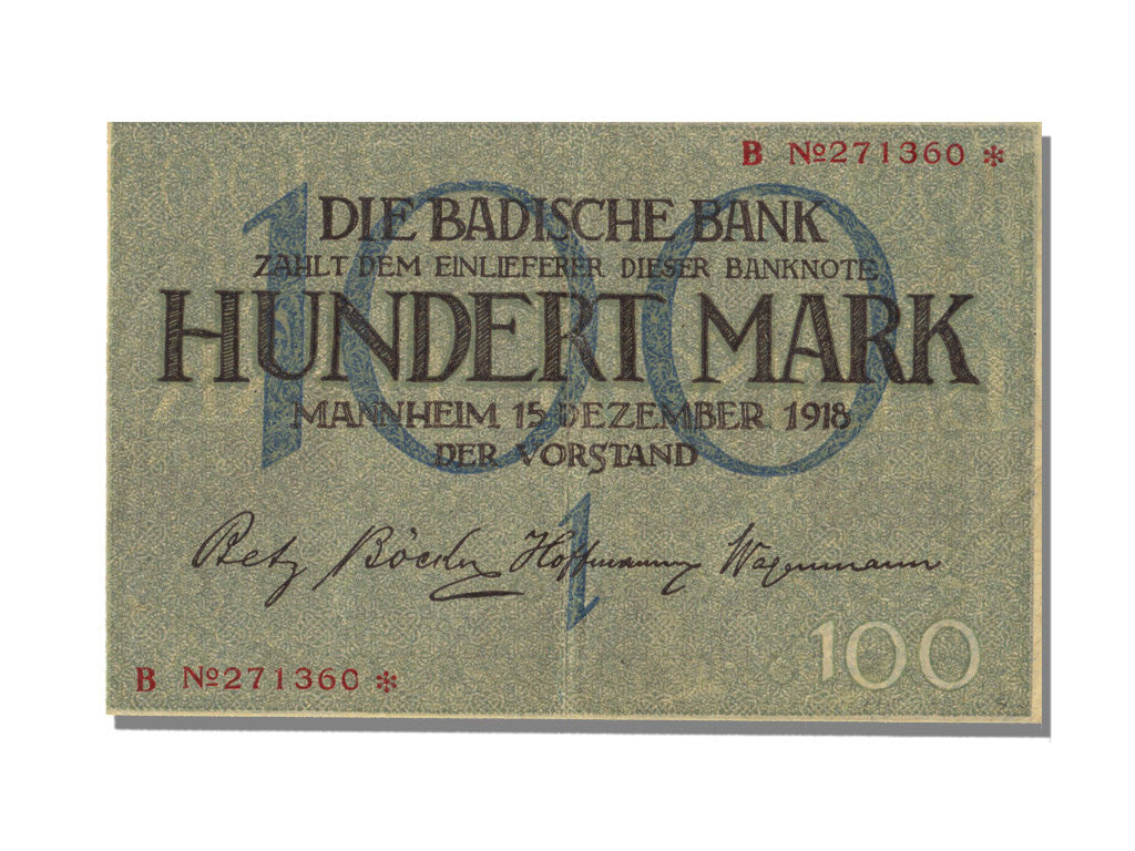 German States, 100 Mark, 1918, KM #S907, 1918-12-15, UNC(63)