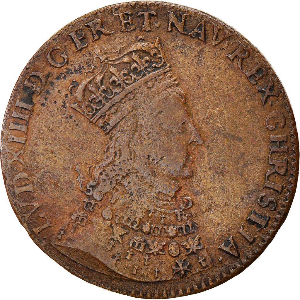 Frankrijk, Token, Louis XIV, Jeton du sacre, 1654, FR+, Tin, Feuardent:7894