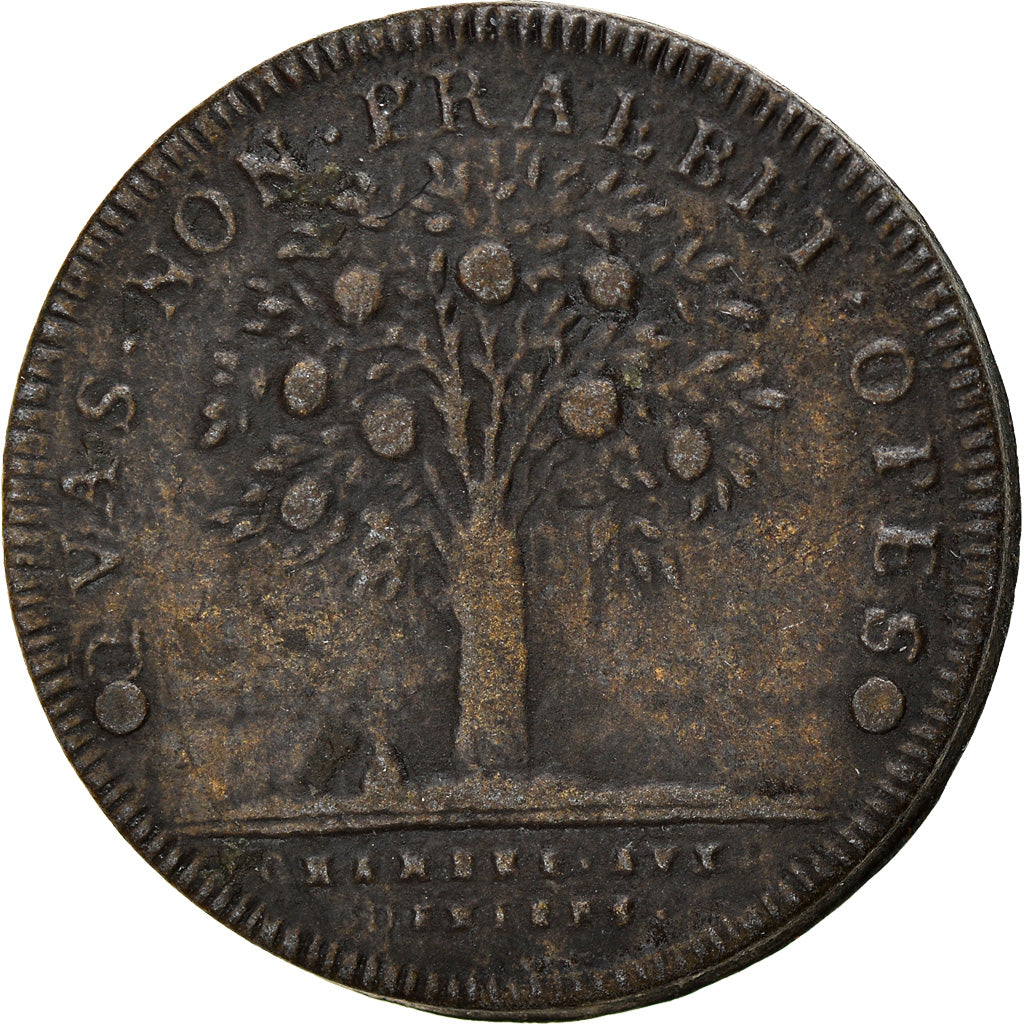 Frankreich, Token, Louis XIV, Jeton à l’arbre fruitier chargé de fruits, SS