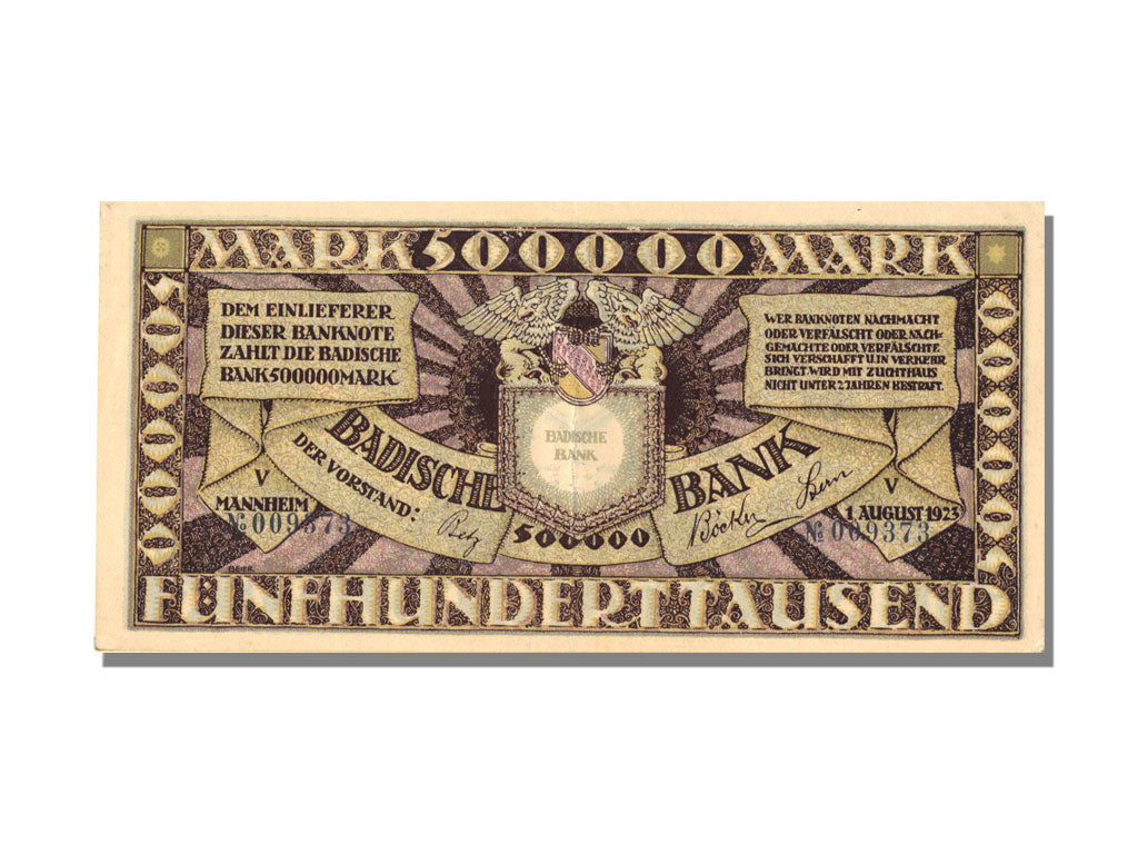 German States, 500000 Mark, 1923, UNC(65-70)