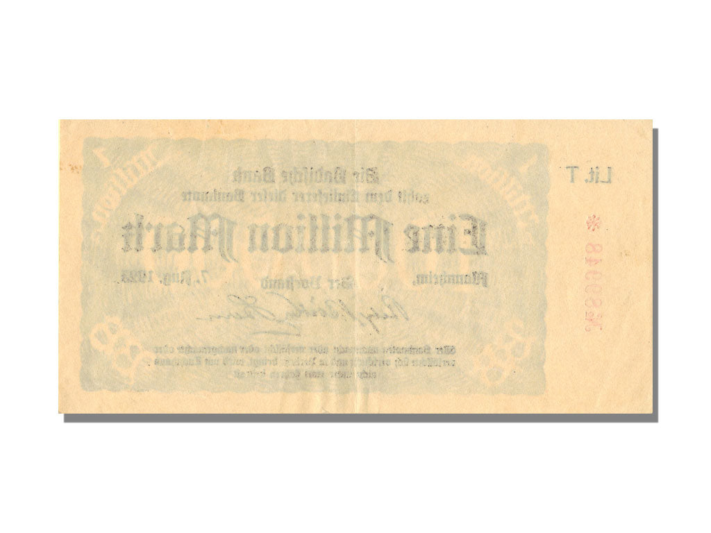 German States, 1 Million Mark, 1923, KM #S912, 1923-08-07, UNC(65-70)