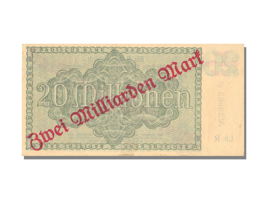 German States, 2 Billion Mark, 1923, AU(55-58)