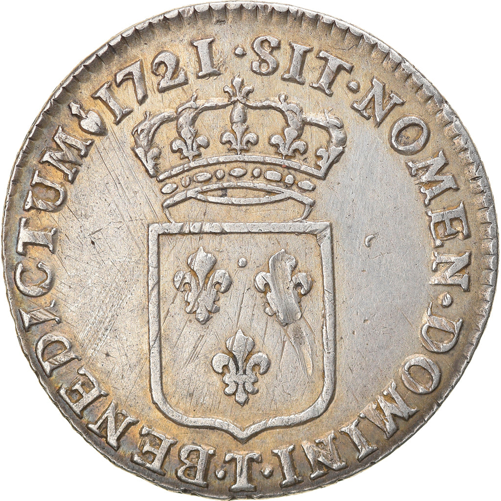 Monnaie, France, Louis XV, 1/3 Écu de France, 1/3 Ecu, 1721, Nantes, TB+