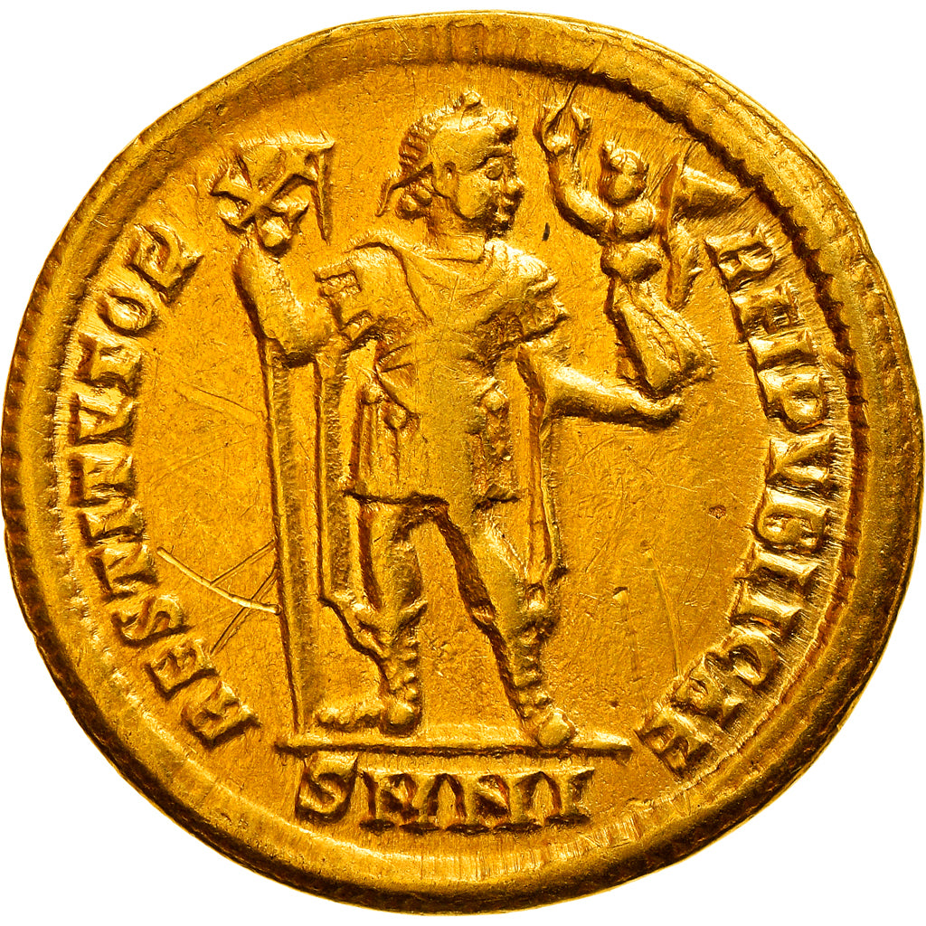 Coin, Valentinian I, Solidus, 364-365, Nicomedia, EF(40-45), Gold, RIC:4b