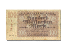 German States, 100 Billion Mark, 1923, VF(30-35)
