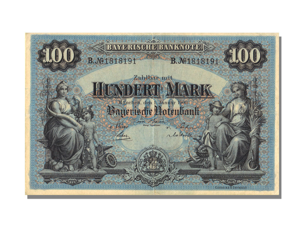 German States, 100 Mark, 1900, UNC(63)