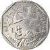 Munten, Frankrijk, Jean Moulin, 2 Francs, 1993, Paris, ZF+, Nickel, KM:1062