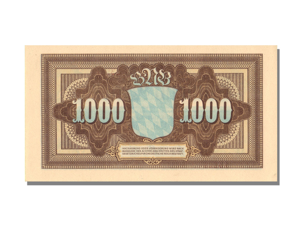 German States, 1000 Mark, 1922, UNC(65-70)