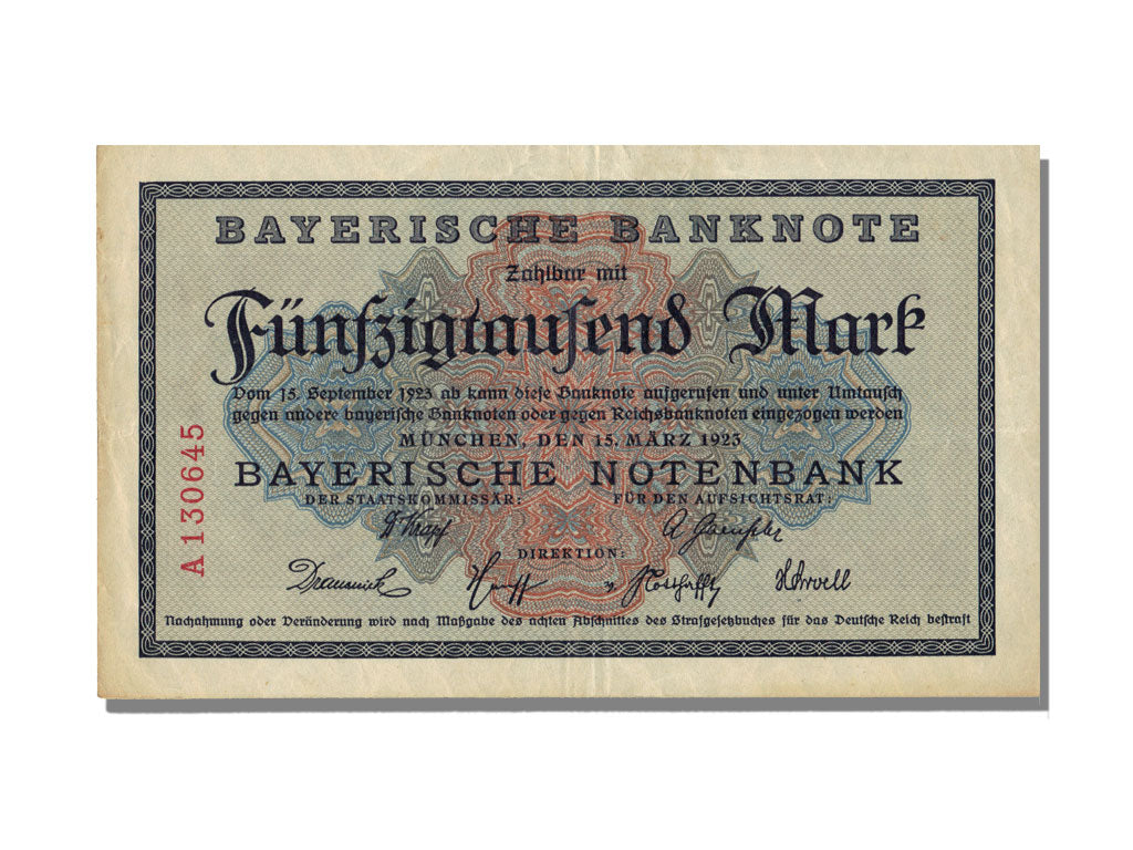 German States, 50000 Mark, 1923, UNC(63)