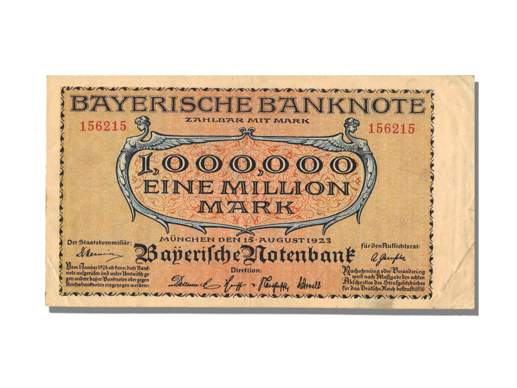Billete, 1 Million Mark, 1923, Estados alemanes, MBC+