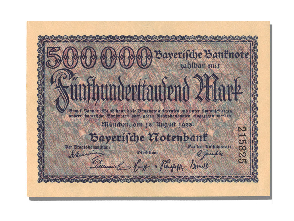 German States, 500000 Mark, 1923, UNC(65-70)