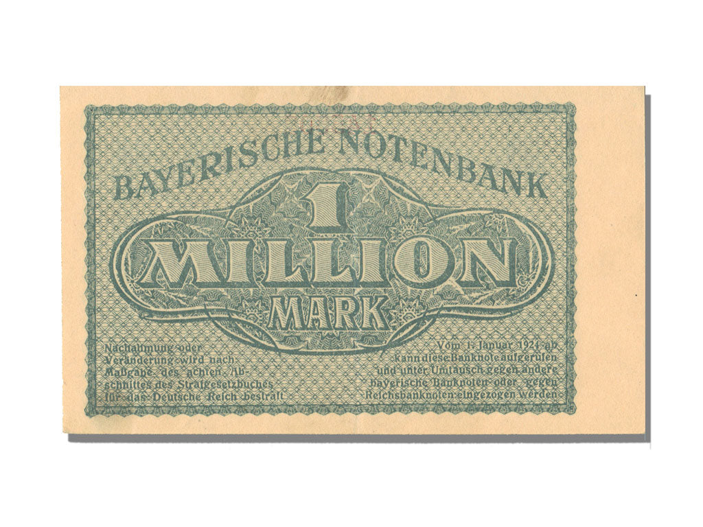 German States, 1 Million Mark, 1923, UNC(65-70)