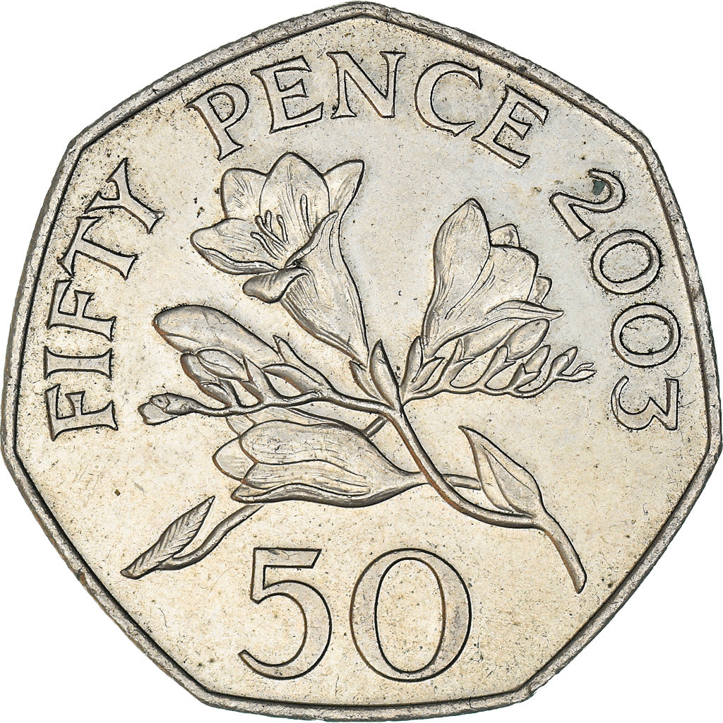Coin, Guernsey, Elizabeth II, 50 Pence, 2003, British Royal Mint, AU(50-53)