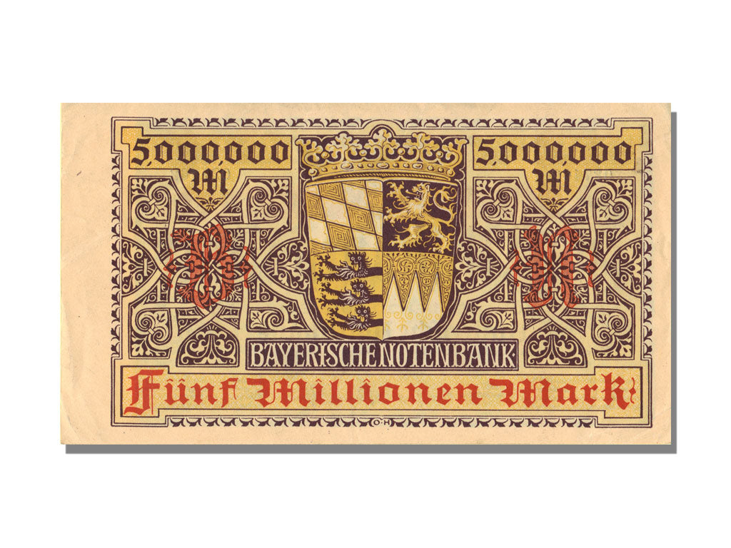 German States, 5 Millions Mark, 1923, UNC(63)
