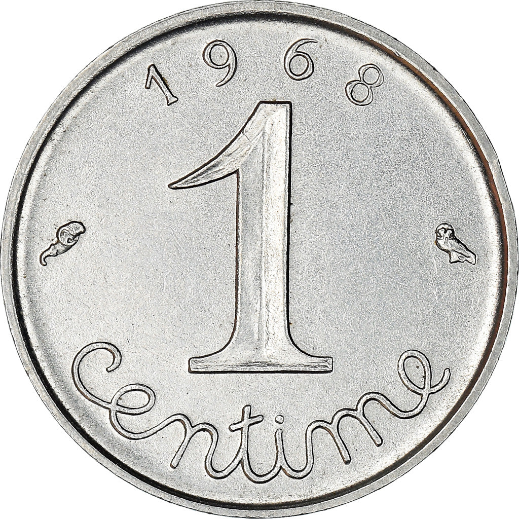 Coin, France, Épi, Centime, 1968, Paris, AU(55-58), Stainless Steel, KM:928