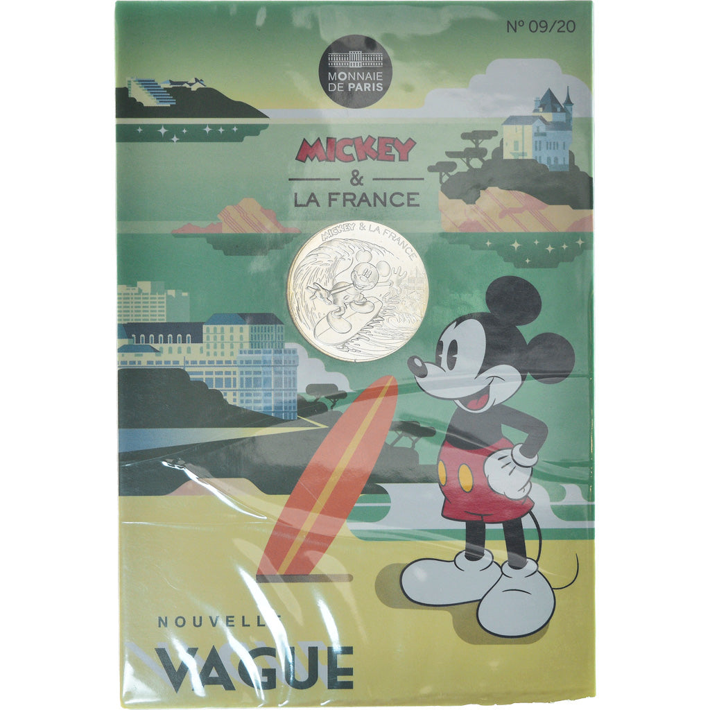 France, Monnaie de Paris, 10 Euro, Mickey (Biarritz), 2018, Paris, FDC, Argent