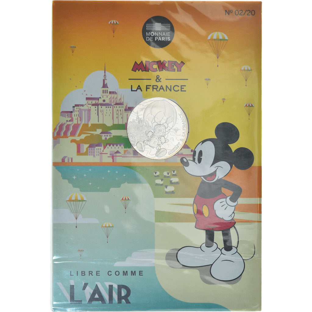 France, Monnaie de Paris, 10 Euro, Mickey (Mont Saint-Michel), 2018, Paris