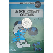 France, Monnaie de Paris, 10 Euro, Le Schtroumpf costaud, 2020, MS(65-70)
