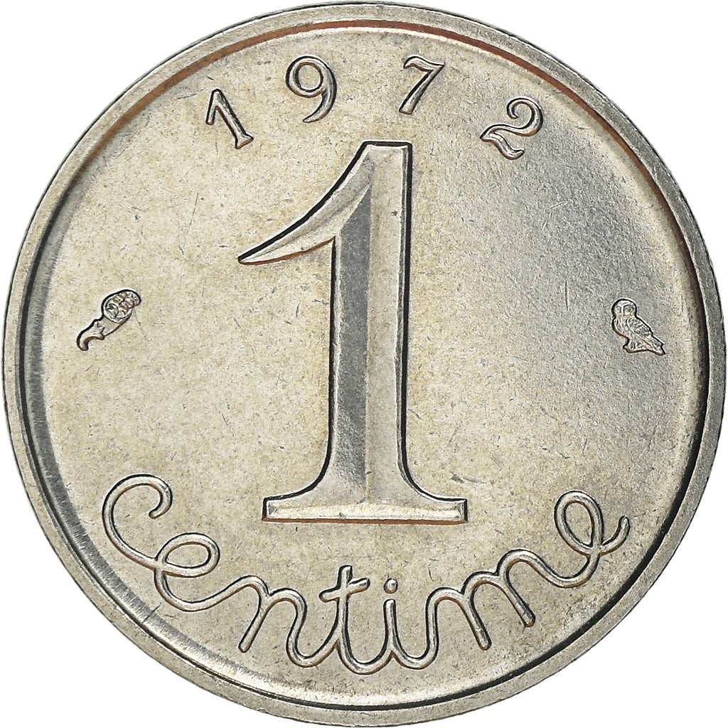 Coin, France, Épi, Centime, 1972, Paris, AU(55-58), Stainless Steel, KM:928