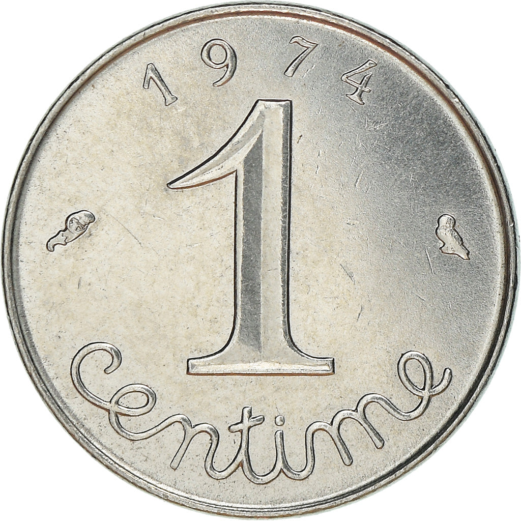 Moneta, Francia, Épi, Centime, 1974, Paris, SPL-, Acciaio inossidabile, KM:928