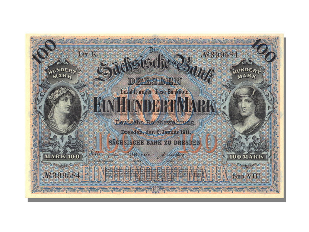 Germany, 100 Mark, 1911, 1911-01-02, UNC(65-70)