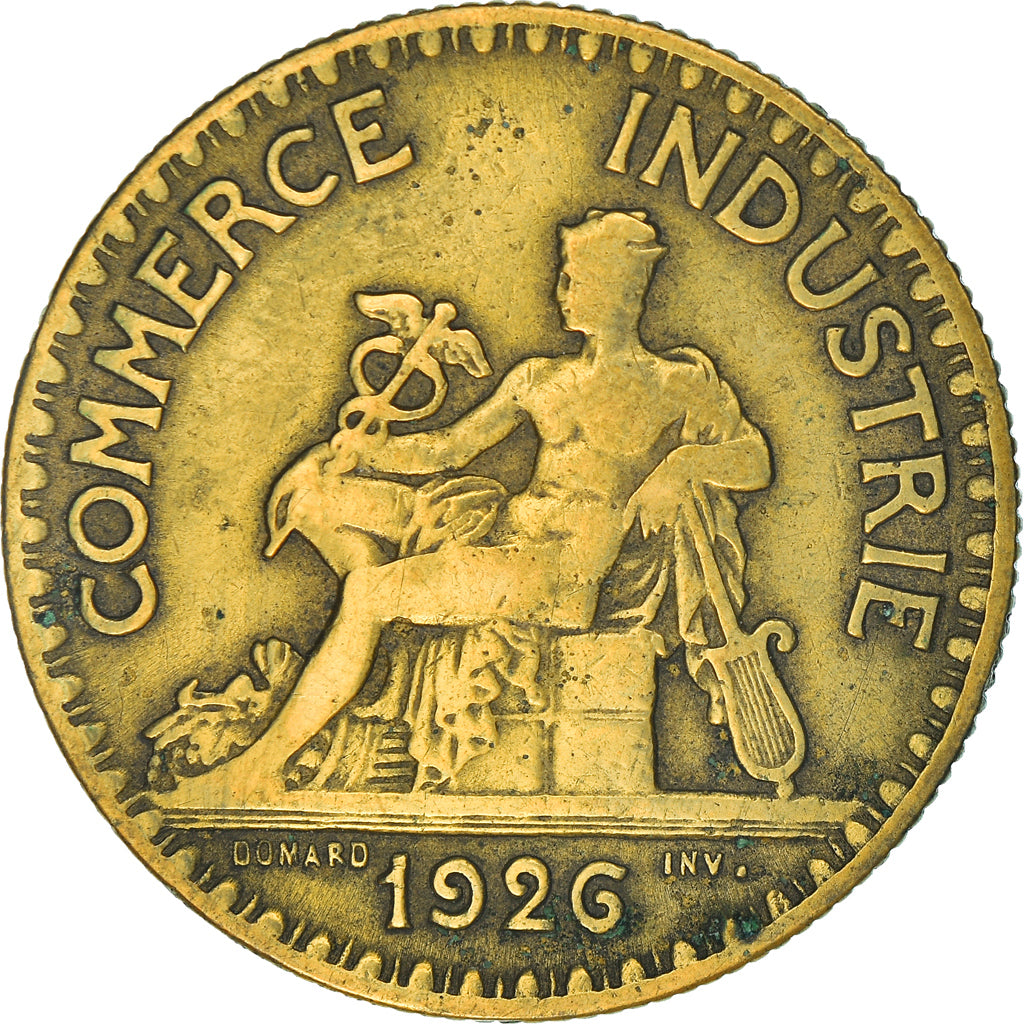 Monnaie, France, Chambre de commerce, 2 Francs, 1926, Paris, TB