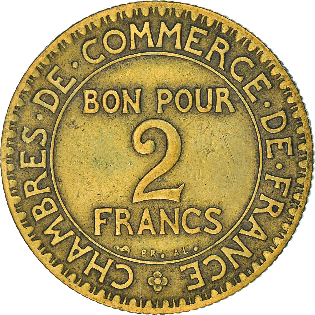 Monnaie, France, Chambre de commerce, 2 Francs, 1926, Paris, TB