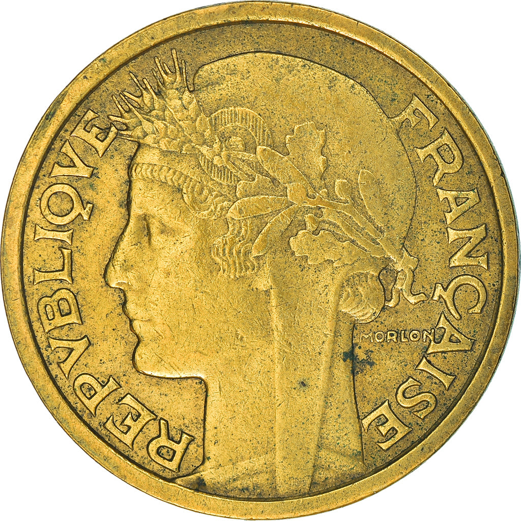 Coin, France, Morlon, 2 Francs, 1940, Paris, VF(20-25), Aluminum-Bronze, KM:886