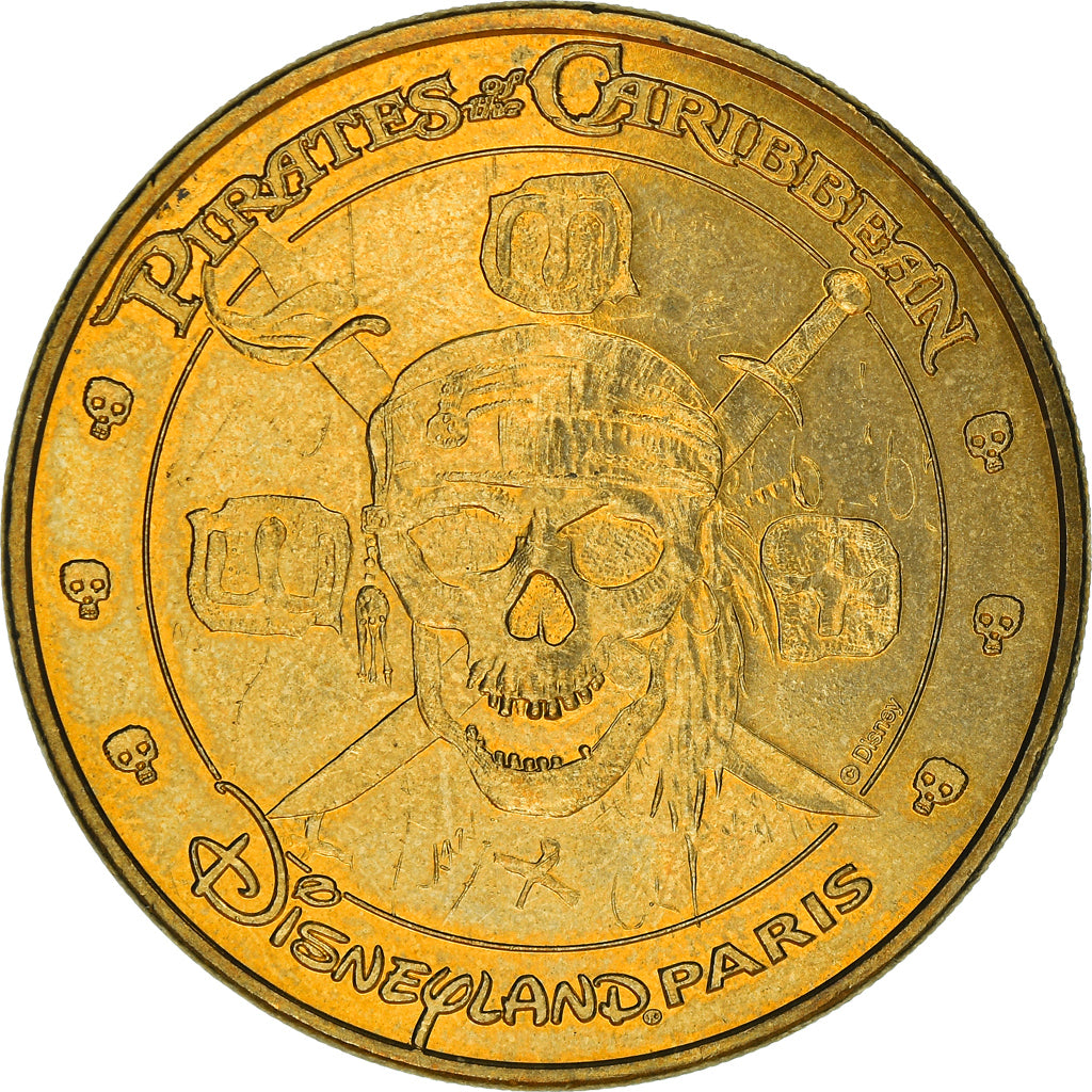 France, Token, Tourist Token, 77/ Disneyland - Pirates des Caraïbes, 2013