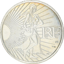 France, 10 Euro, 2009, BU, MS(63), Silver, Gadoury:EU337, KM:1580