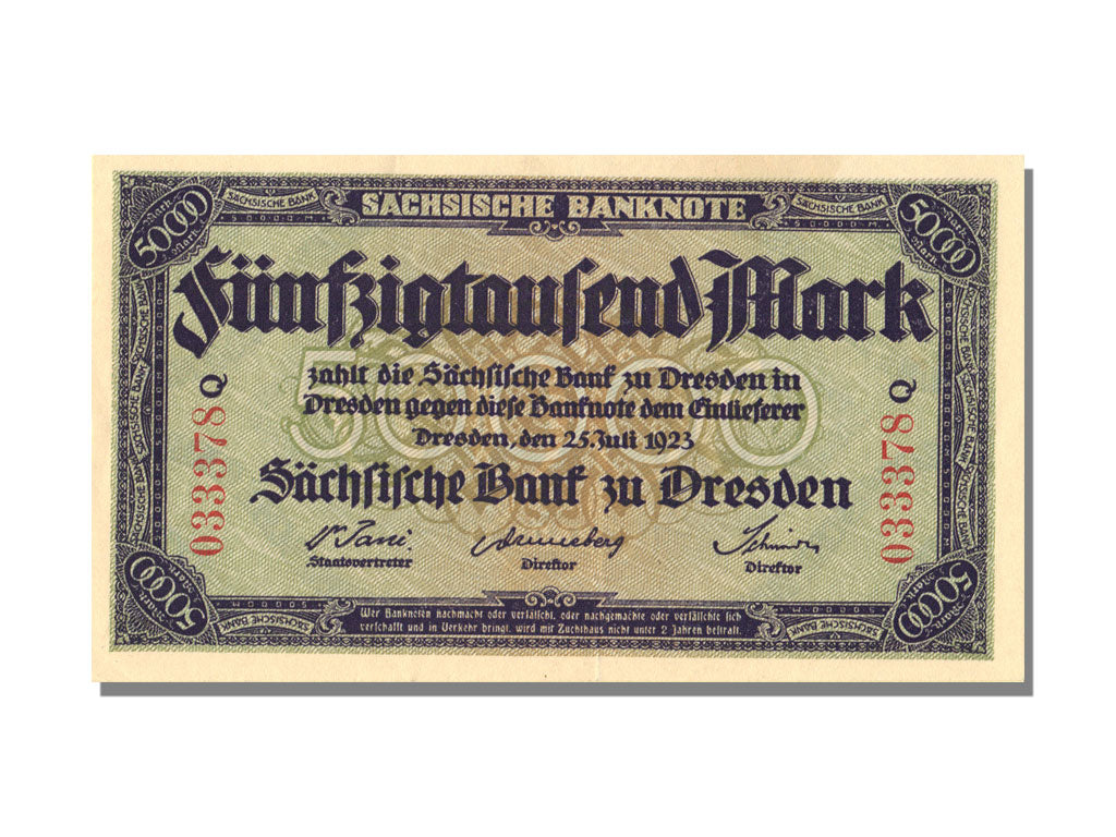 German States, 50000 Mark, 1923, UNC(65-70)