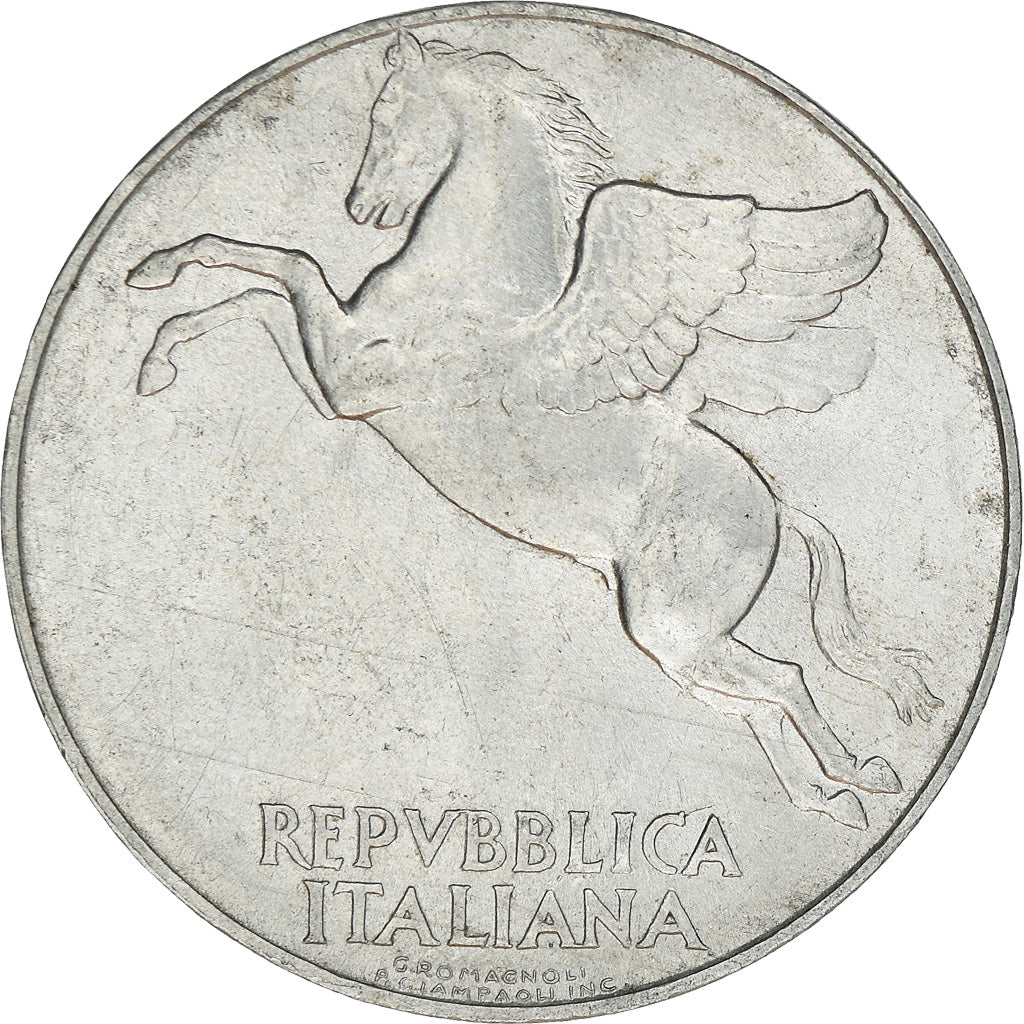 Moneta, Włochy, 10 Lire, 1949, Rome, EF(40-45), Aluminium, KM:90