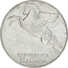 Moneta, Włochy, 10 Lire, 1949, Rome, EF(40-45), Aluminium, KM:90