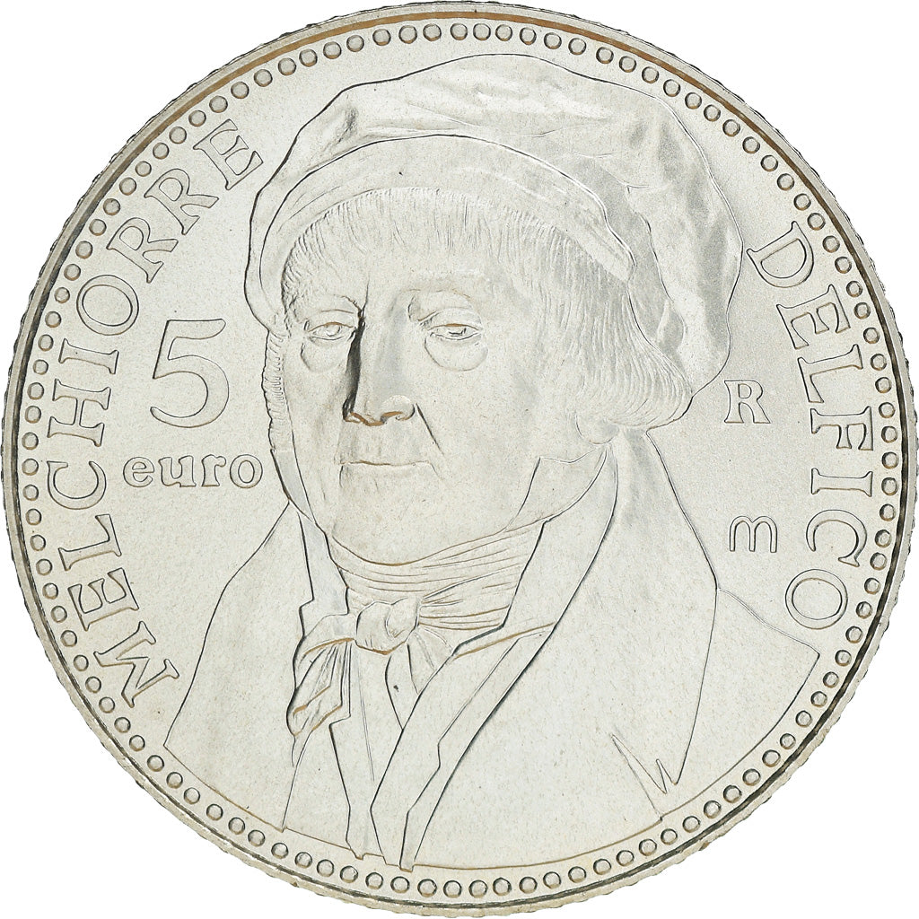 San Marino, 5 Euro, Melchiorre Delfico, 2006, MS(65-70), Silver