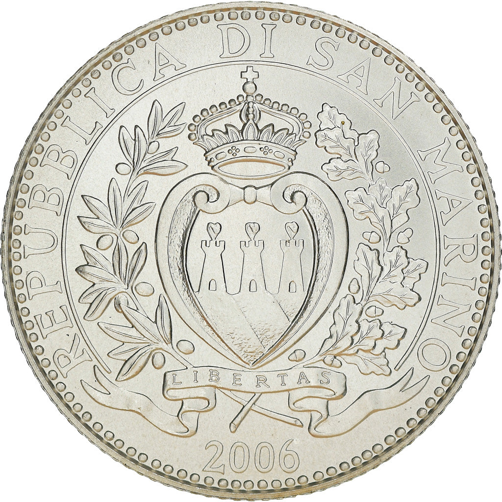 San Marino, 5 Euro, Melchiorre Delfico, 2006, MS(65-70), Silver