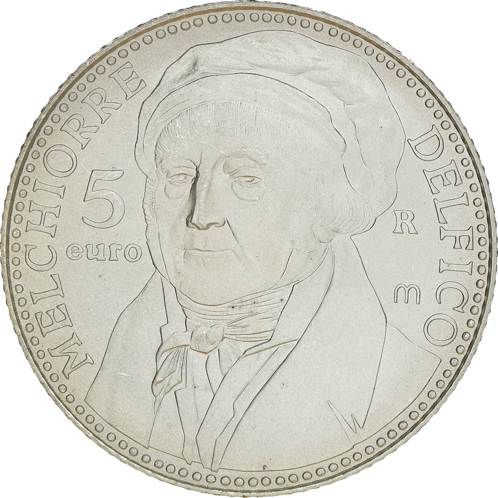 San Marino, 5 Euro, Melchiorre Delfico, 2006, MS(65-70), Silver