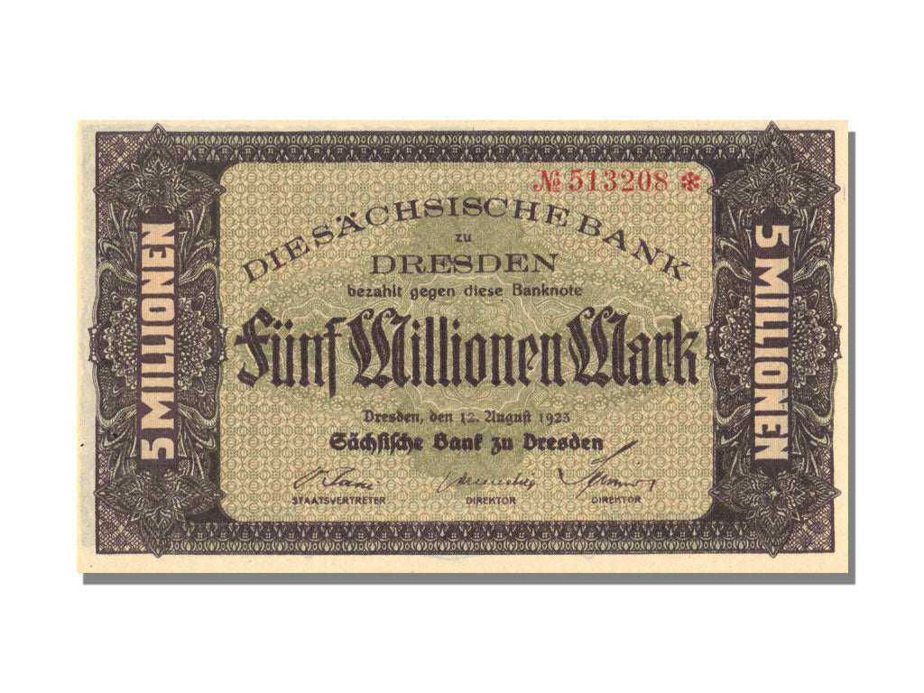 German States, 5000000 Mark, 1923, UNC(65-70)