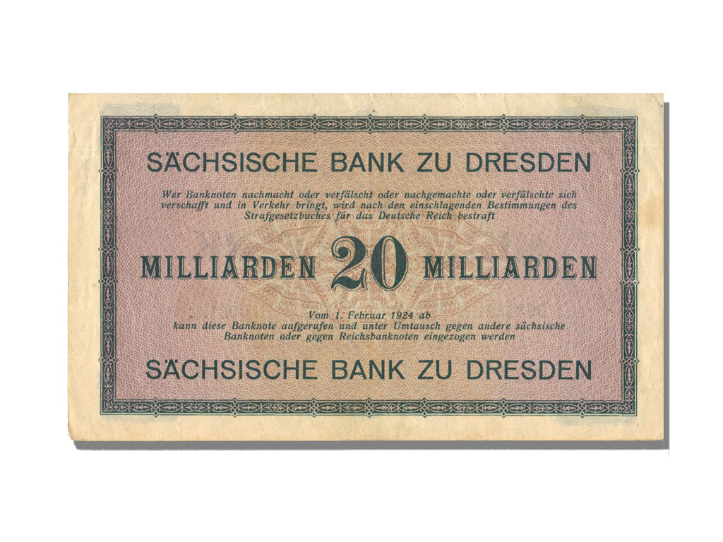 German States, 20 Billion Mark, 1923, UNC(63)