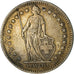 Münze, Schweiz, 2 Francs, 1943, Bern, S+, Silber, KM:21